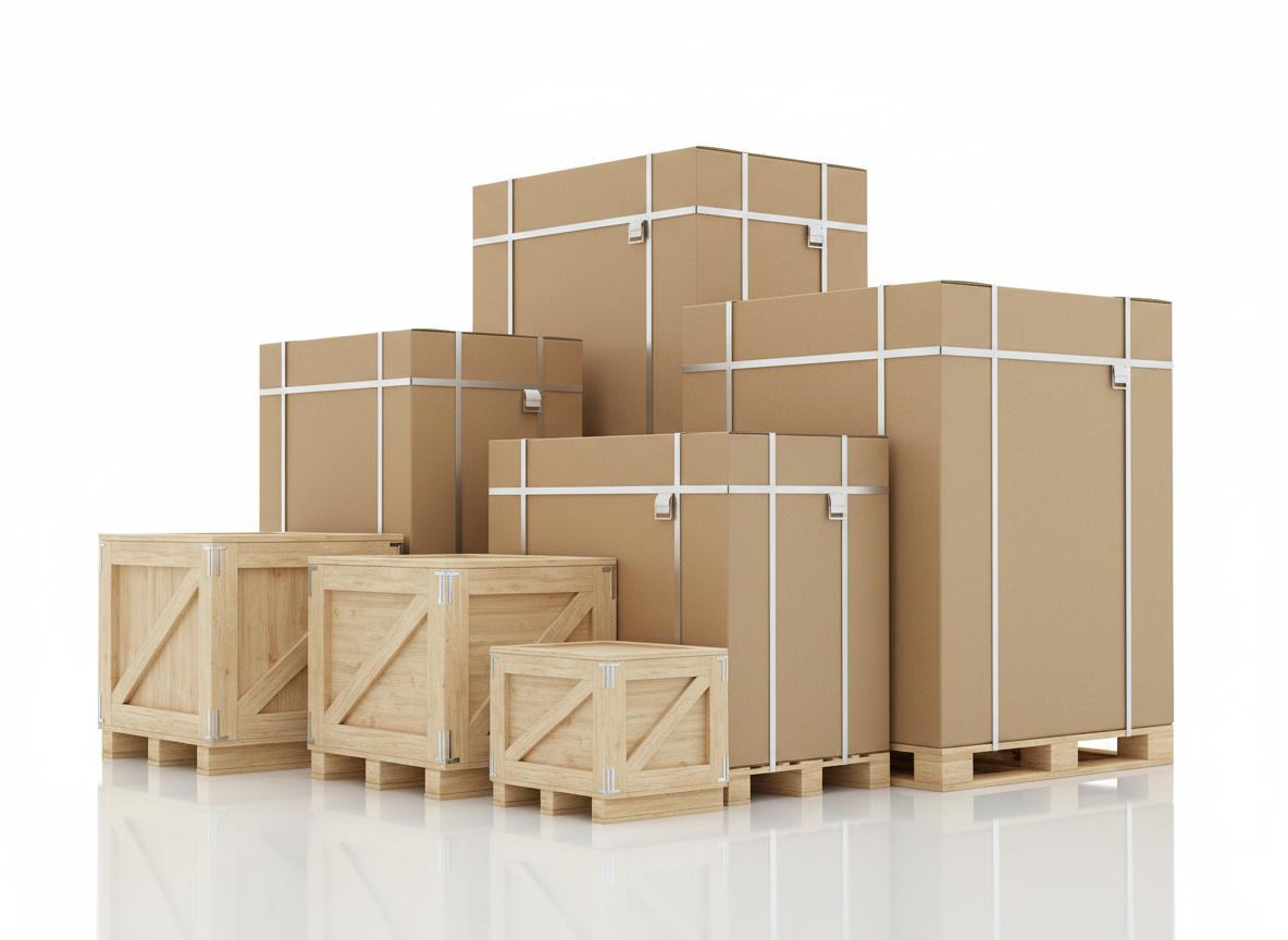Heavy-duty industrial pallet boxes and crates